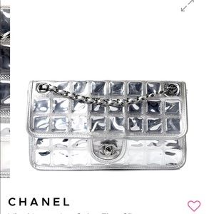 Vinyl Large Ice Cube Flap Silver